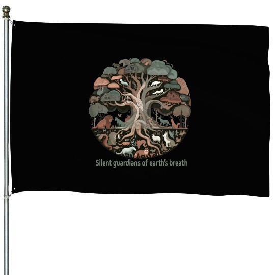 Giant Tree of life House Flags