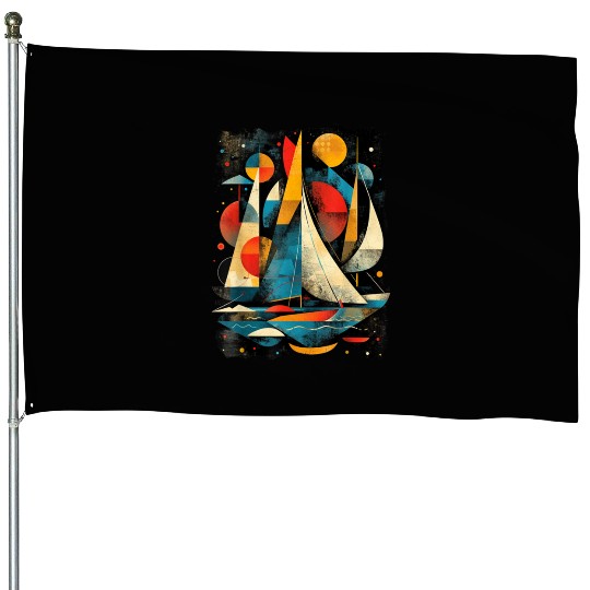 Artistic Sailor Women Sailing House Flags