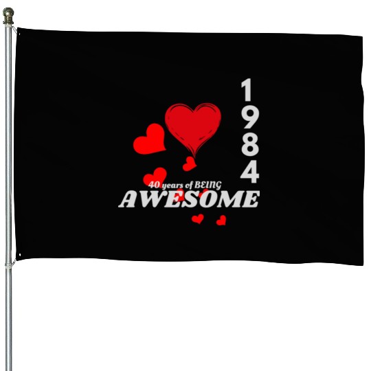 Funny 40th Birthday Gift House Flags for Men women