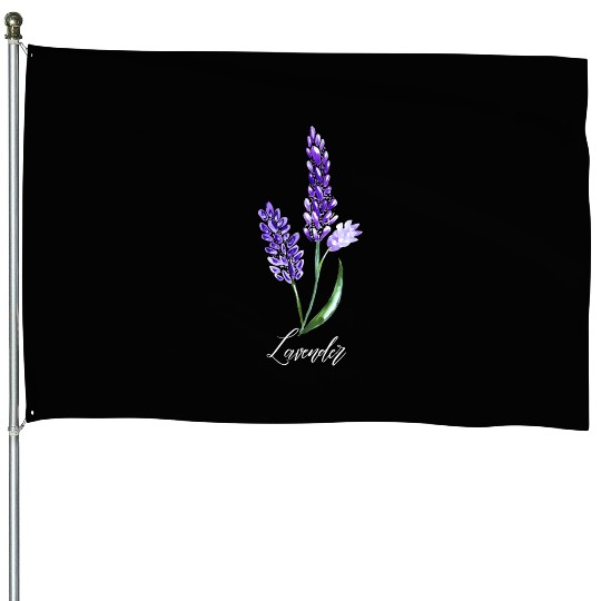Lavender Flowers, Keen Gardner, Flower lover House Flags