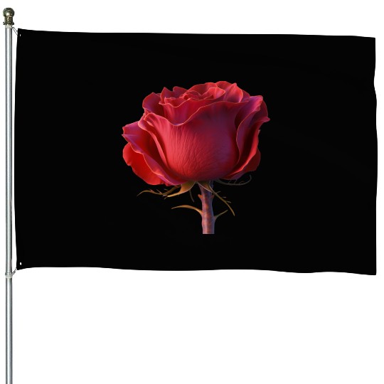 the rose nature design House Flags