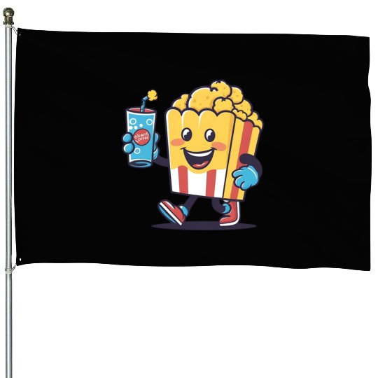 Popcorn and Soda: Moments of Joy House Flags