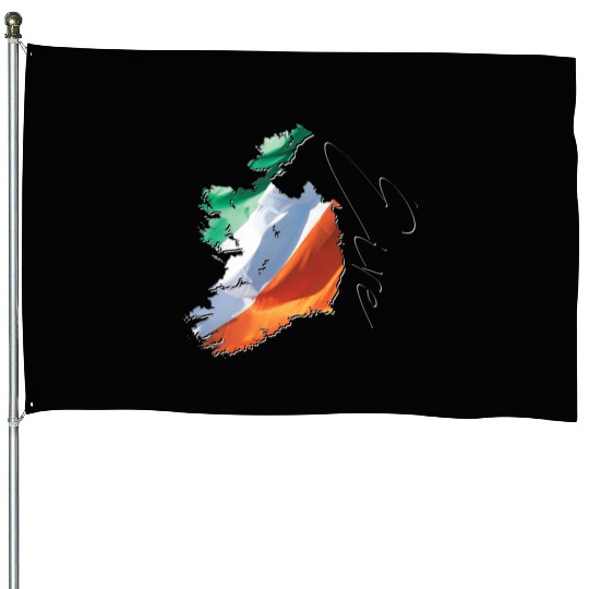 Ireland | Real Flag | Flag Map IR House Flags