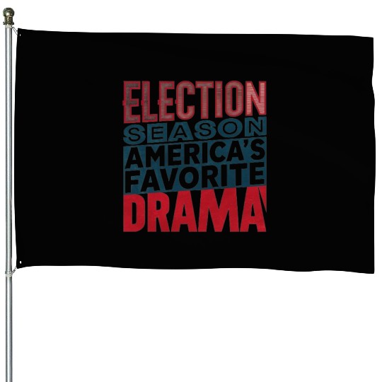US Election Season House Flags