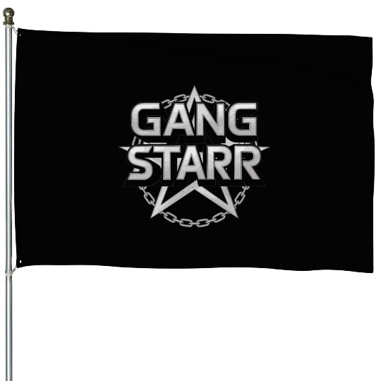 Gangstarr Logo House Flags - Classic Hip-Hop Design