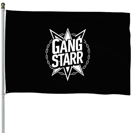 Gangstarr Logo House Flags - Classic Hip-Hop Design