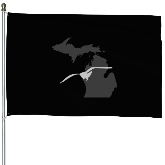 Michigan Seagull House Flags