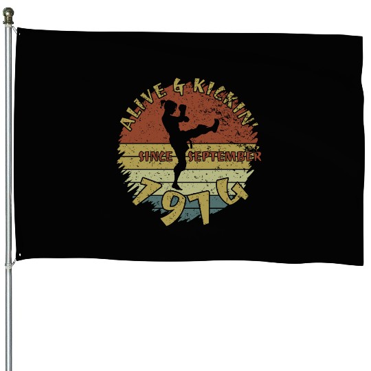 50th birthday Alive and kickin since 09/1974 House Flags
