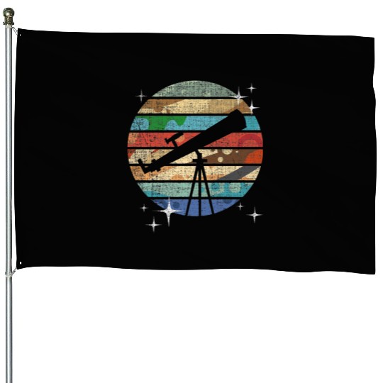 Planets Of Solar System Telescope Astronomy House Flags
