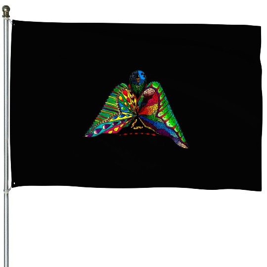 ALIEN BIRD SPECIES House Flags SHOPFRONT DESIGNS TEES