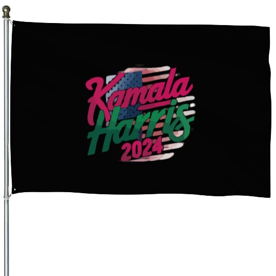 Kamala Harris 2024 Bold Cursive House Flags