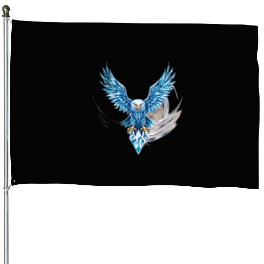 Elevate Your Style with the Crystal Eagle House Flags