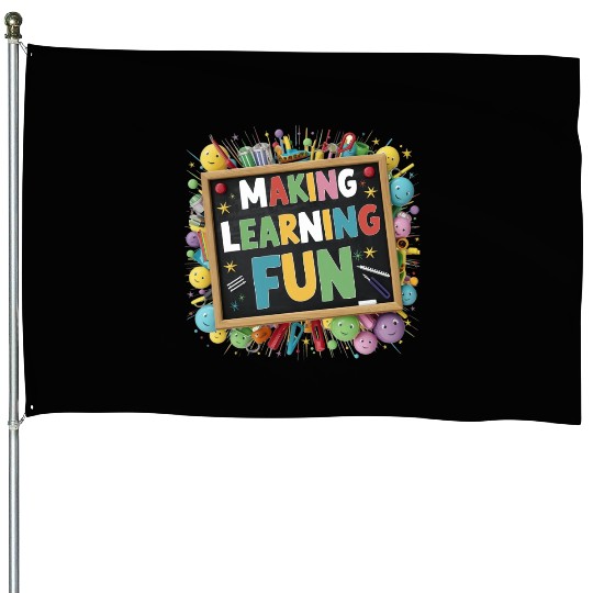 back to school House Flags design for boy and girls