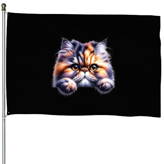 Persian cat House Flags