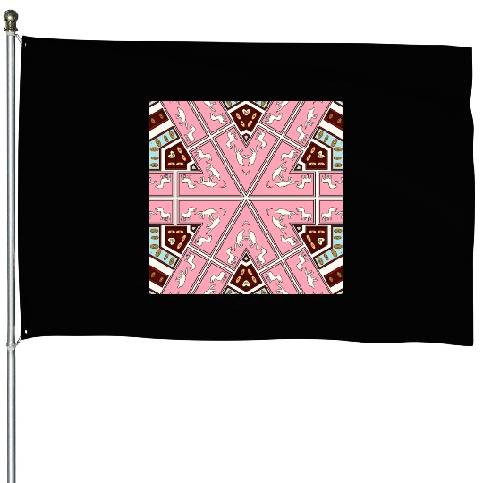 eyes on nature mandala House Flags