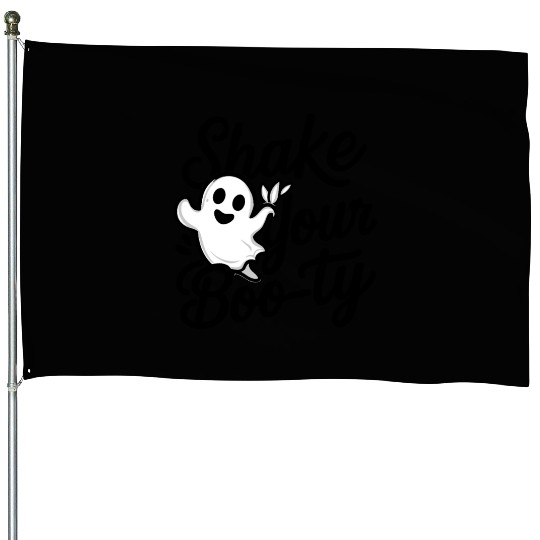 Shake Your Boo-ty - Funny Design Halloween Party House Flags