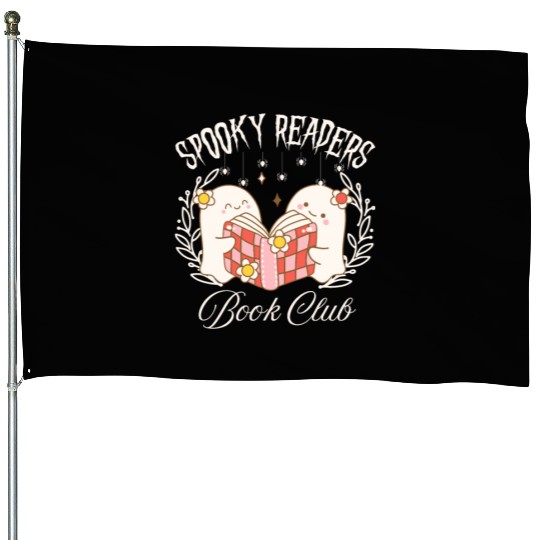Spooky Readers Book Club -Halloween season House Flags