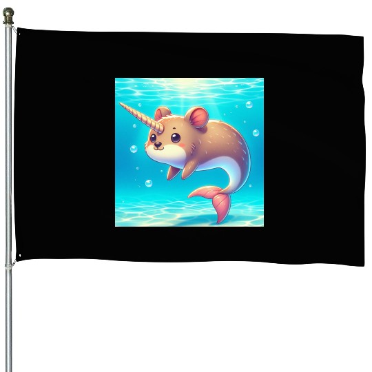 The narwhal-qoukka House Flags