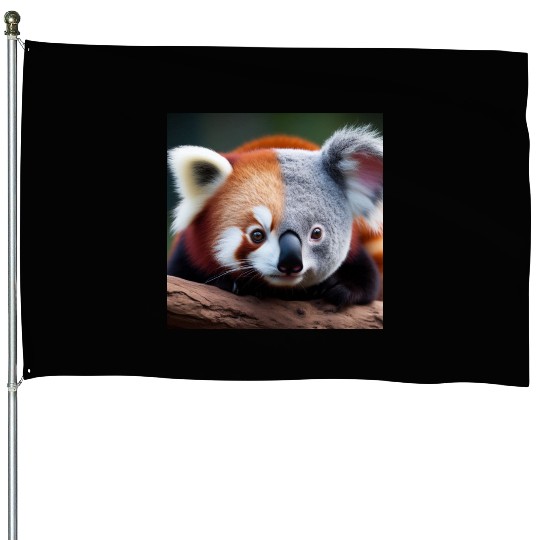 The red panda-koala House Flags