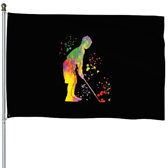 Golfer Colorsplash Kids Miniature Golf House Flags
