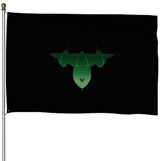 SR-71 Blackbird Classic Jet Design House Flags