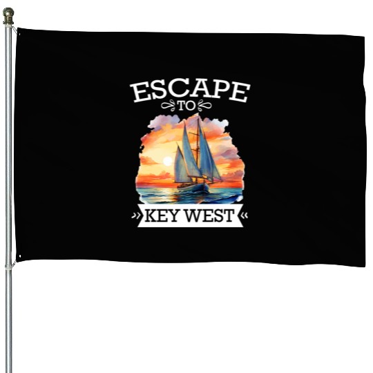 Florida ESCAPE TO KEY-WEST Sailing Outfit House Flags