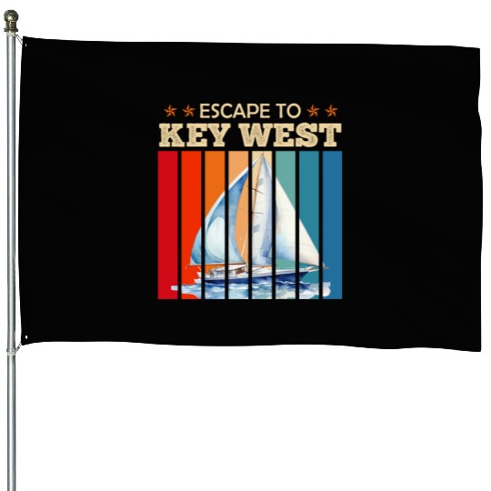 Florida ESCAPE TO KEY-WEST Sailing Outfit House Flags