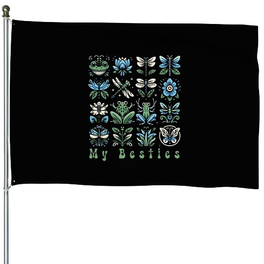 Gardening: My besties in the garden House Flags