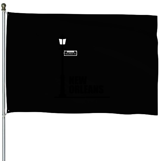 New Orleans - Bourbon Street House Flags