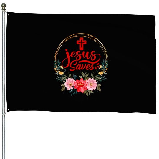 Jesus Saves Bible Text Love Jesus Christian House Flags