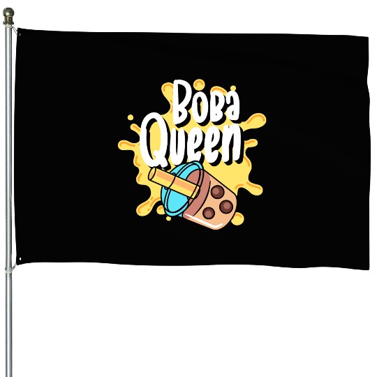 Kawaii Milk Tea Tea Balls House Flags