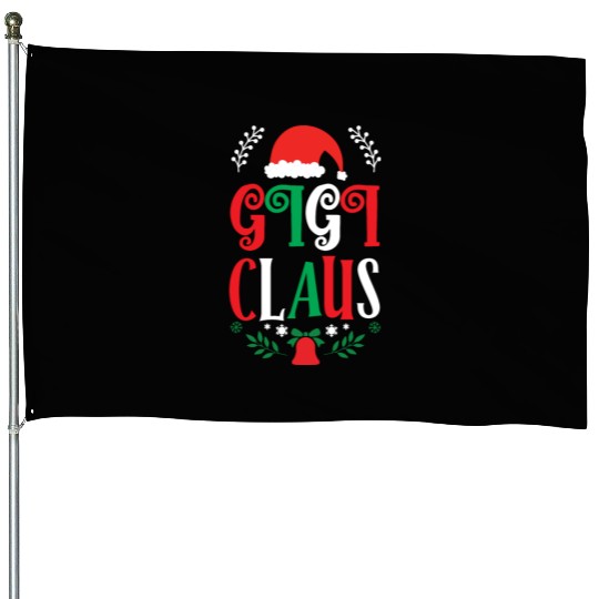 Gigi Claus Christmas Family Group Matching Pajama House Flags