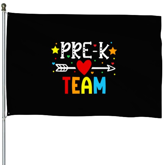 Pre-K Team - Preschool Teacher House Flags