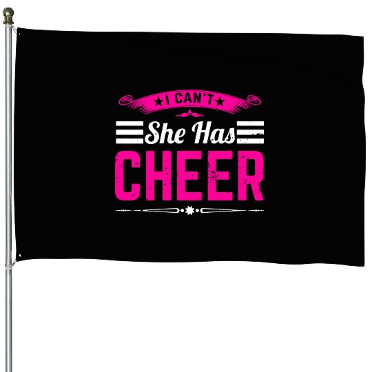 She Has Cheer Mom Cheerleading Mommy Mother's Day House Flags