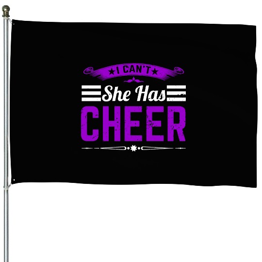 She Has Cheer Mom Cheerleading Mommy Mother's Day House Flags
