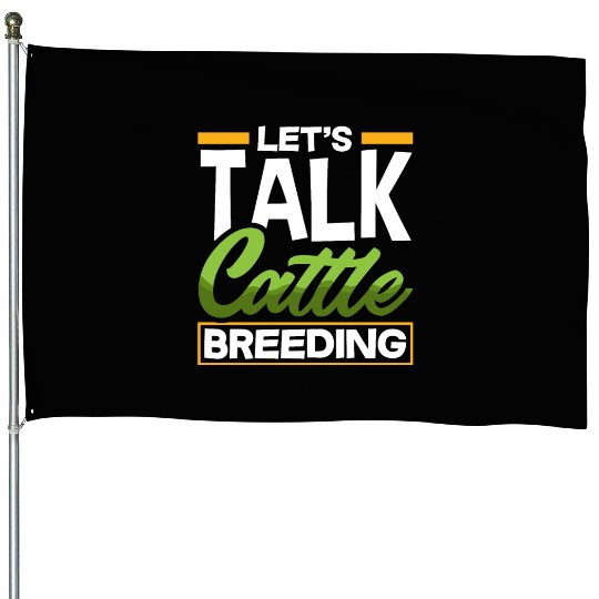 Let's Talk About Cattle Breeding Highland Cow House Flags