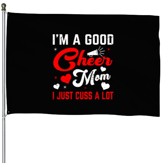 A Good Cheer Mom Cheerleading Mommy Mother's Day House Flags