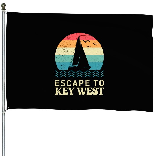 Florida ESCAPE TO KEY-WEST Sailing Florida House Flags