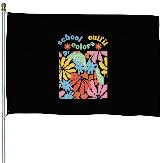 school outfit colors: Perfect Your Campus Style House Flags