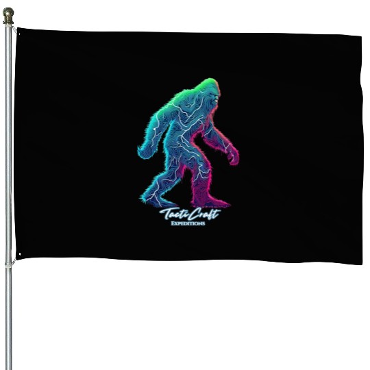 Sasquatch topo lines House Flags