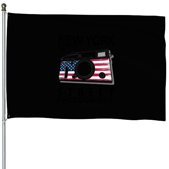 New York Street Photography House Flags