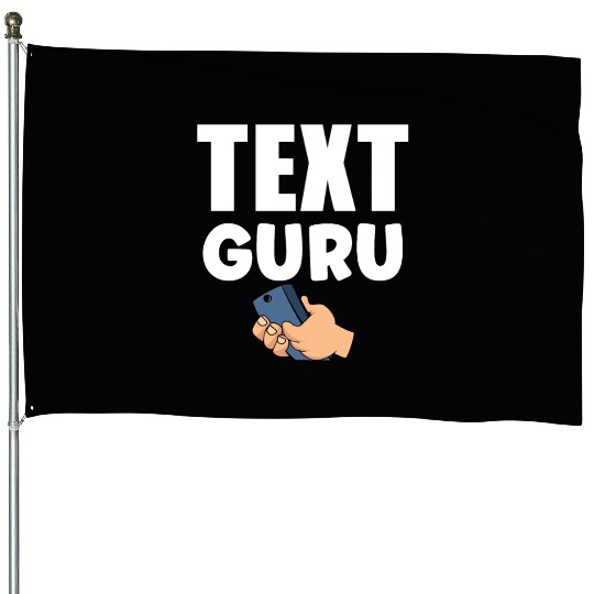 Text Guru Text Gift V3, Typography Art, House Flags