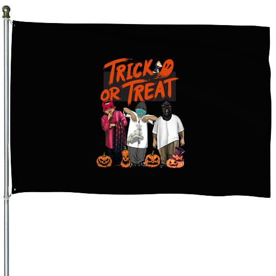 halloween trick or treat Hip Hop cholos House Flags