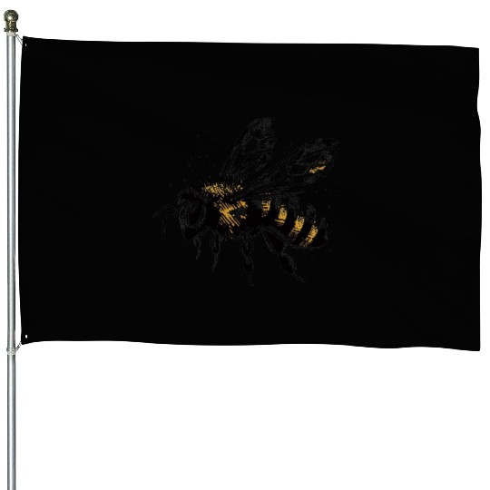 Honey Bee Insect Art 6 House Flags