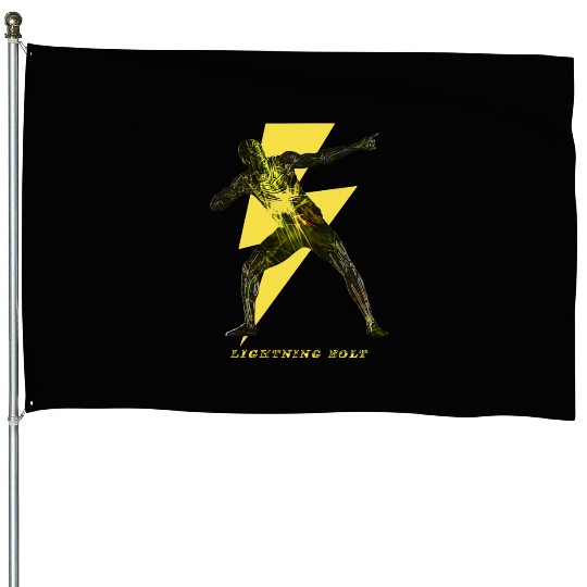 Lightning Bolt House Flags