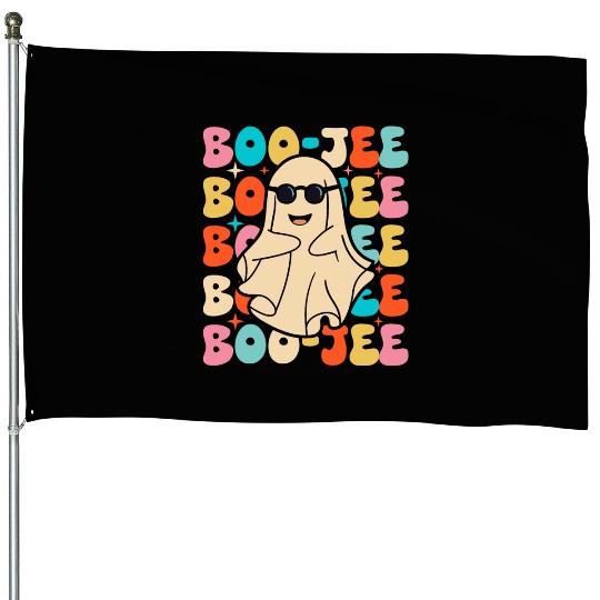 Funny Halloween Boo-jee House Flags
