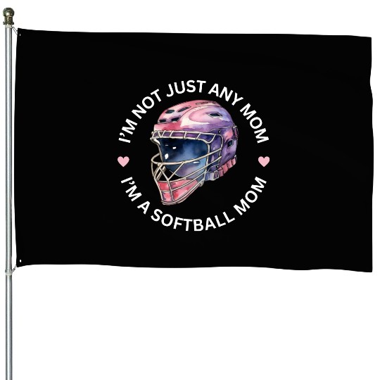 Softball Mom | Softball Mama | Game Day House Flags