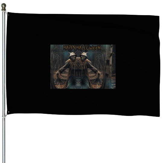 Halloween Scarecrow HOLLYDAY House Flags
