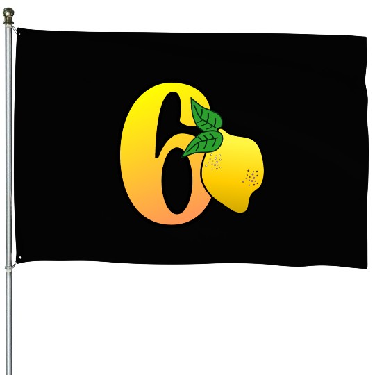 Number 60th Birthday - Lemon House Flags
