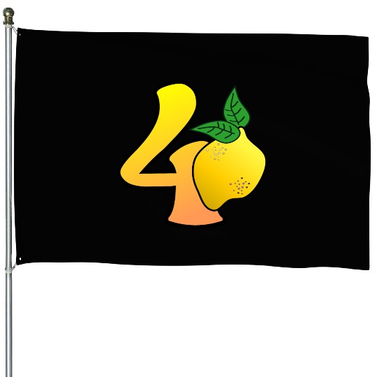 40th Birthday Lemon House Flags